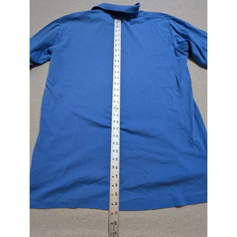Polo Ralph Lauren Men's L Blue Cotton Golf Logo Short Sleeve Polo Shirt Logo